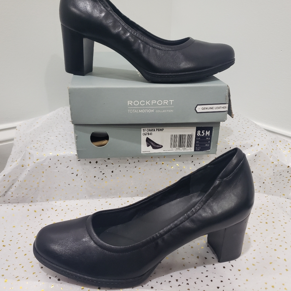 Rockport TF Chaya Black leather pumps - Picture 2 of 4